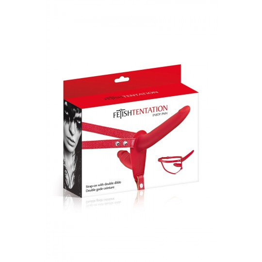 Double gode ceinture rouge - Fetish Tentation 2